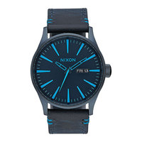 Кварцевые часы Nixon Sentry Leather All Dark Bluee