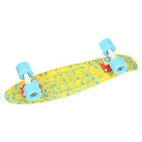 Скейт мини круизер Union Macron Skulls Yellow/Light Blue 6 x 22.5 (57 см)