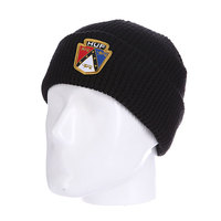 Шапка Huf Badge Beanie Black