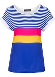 Трикотажная блузка (белый/черный/красный/синий в п) Bonprix