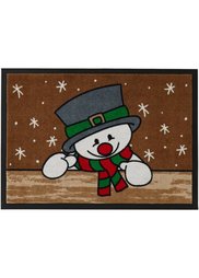 Дверной коврик Снеговик (серый) Bonprix