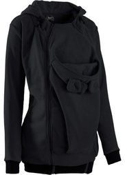 Флисовая куртка для беременных и молодых мам с карманом для малыша (серый) Bonprix