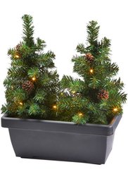 Балконный ящик Новогодние елки (3 изд.) (коричневый/зеленый) Bonprix
