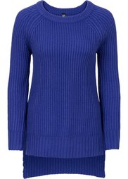 Пуловер с разрезами по бокам (светло-серый меланж) Bonprix