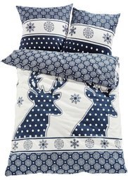 Постельное белье Валли, фланель (синий) Bonprix