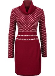 Вязаное платье (темно-синий/кремовый) Bonprix