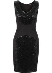 Платье с пайетками (виноградный) Bonprix