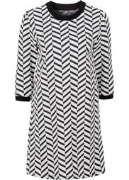 Жаккардовое платье (темно-оливковый/черный с узоро) Bonprix