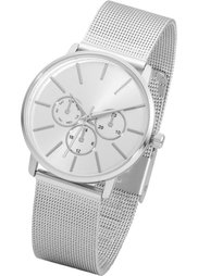 Металлические наручные часы с сетчатым браслетом (золотистый) Bonprix