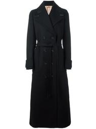 двубортное пальто с поясом Nº21