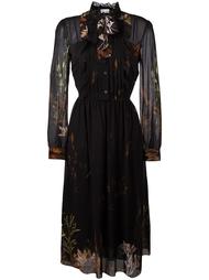 платье миди с цветочным принтом Red Valentino