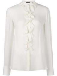 блузка с рюшами Alexander McQueen