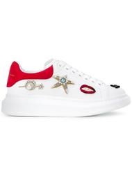 декорированные кеды с выступающей подошвой Alexander McQueen