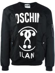 bomber patchwork sweatshirt Moschino