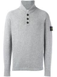 джемпер с воротом на пуговицах Stone Island