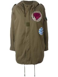 military parka patch coat Saint Laurent