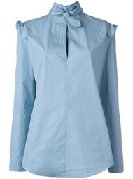 ruffled shoulders longsleeved blouse Nina Ricci