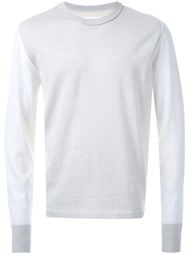 двухцветный свитер Maison Margiela