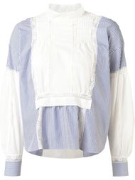 топ с кружевными панелями Sacai