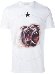 футболка с принтом 'Monkey Brothers'  Givenchy