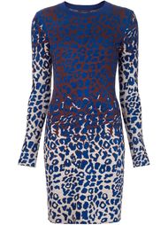 трикотажное платье с леопардовым принтом Lanvin