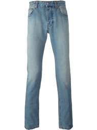 джинсы кроя слим с эффектом потертости Ami Alexandre Mattiussi
