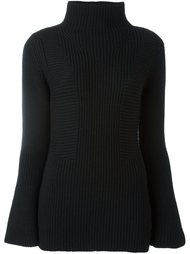 свитер-водолазка в рубчик  Moncler
