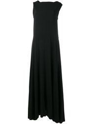 длинное платье асимметричного кроя  Ann Demeulemeester