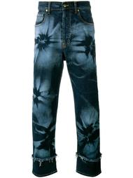 джинсы с рисунком в виде гибискусов James Long