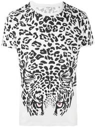 футболка с леопардовым принтом Saint Laurent