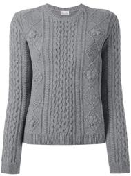свитер с косами Red Valentino