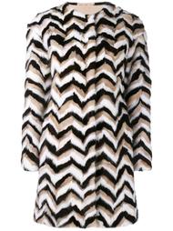 tricolour fur coat  Giambattista Valli