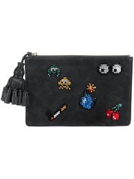 all over stickers 'Georgiana' clutch Anya Hindmarch