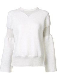 flared sleeve sweatshirt Sacai