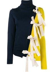 two-tone bow embellished jumper Jacquemus