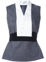 блузка дизайна колор-блок Carven