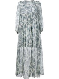 длинное платье с узором Zimmermann