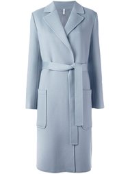 длинное пальто с поясом Helmut Lang