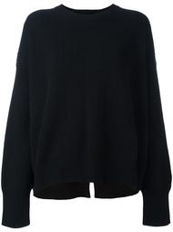 свитер с круглым вырезом в рубчик Helmut Lang
