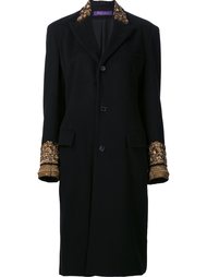 embroidered detail coat  Ralph Lauren