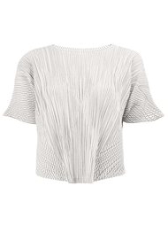cropped pleated blouse  Pleats Please By Issey Miyake