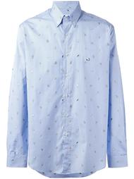 checked animal patch shirt Etro