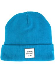 logo patch beanie hat Opening Ceremony