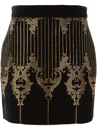 юбка с узором в стиле барокко Balmain