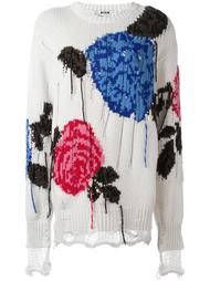 джемпер с цветочным рисунком MSGM
