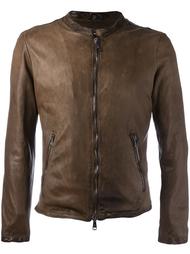 zipped leather jacket Giorgio Brato