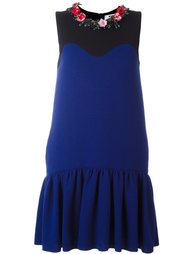 декорированное платье  MSGM