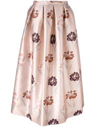 floral print full skirt Rochas