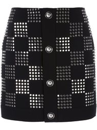 studded checked skirt Versus