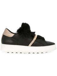 faux fur applique sneakers Philippe Model